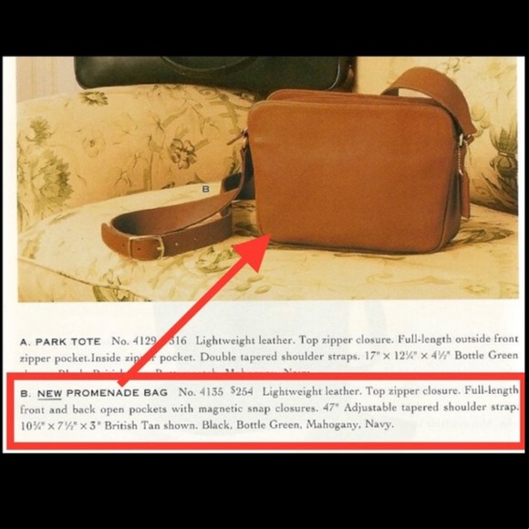 Coach Vintage Promenade Crossbody Style #4135. - Picture 8 of 8